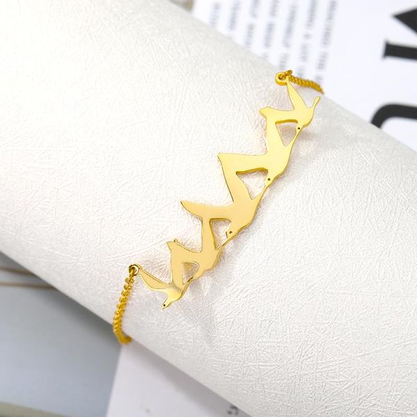 gold color peace pigeon bracelet stainless steel flying birds dove swallow charm friends gifts jewelry link, chain, Black
gold color peace pigeon bracelet stainless steel flying birds dove swallow charm friends gifts jewelry link, chain, Black