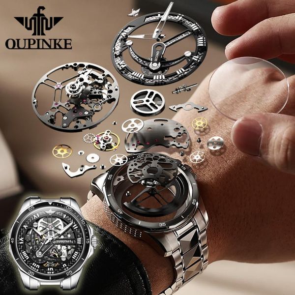 wristwatches brand oupinke luxury men mechanical watch sapphire glass automatic wristwatchtungsten steel 50m waterproof sport watches, Slivery;brown
wristwatches brand oupinke luxury men mechanical watch sapphire glass automatic wristwatchtungsten steel 50m waterproof sport watches, Slivery;brown