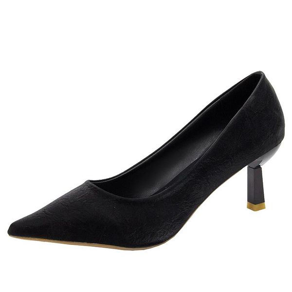 dress shoes 2021 women shallow mouth pumps pointed toe high heels ladies flock thick with spring fine heel single, Black
dress shoes 2021 women shallow mouth pumps pointed toe high heels ladies flock thick with spring fine heel single, Black