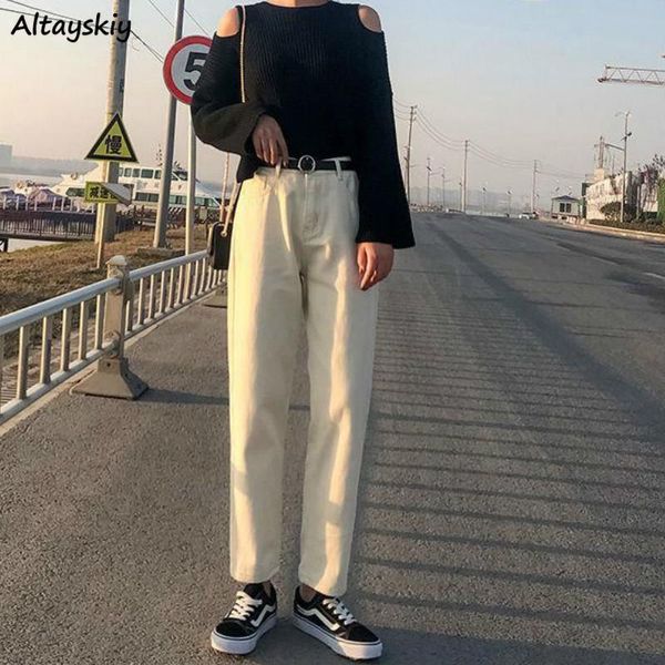 women's jeans women ankle-length classic simple solid zipper korean style fashion loose students all-match leisure soft females spring, Blue
women's jeans women ankle-length classic simple solid zipper korean style fashion loose students all-match leisure soft females spring, Blue