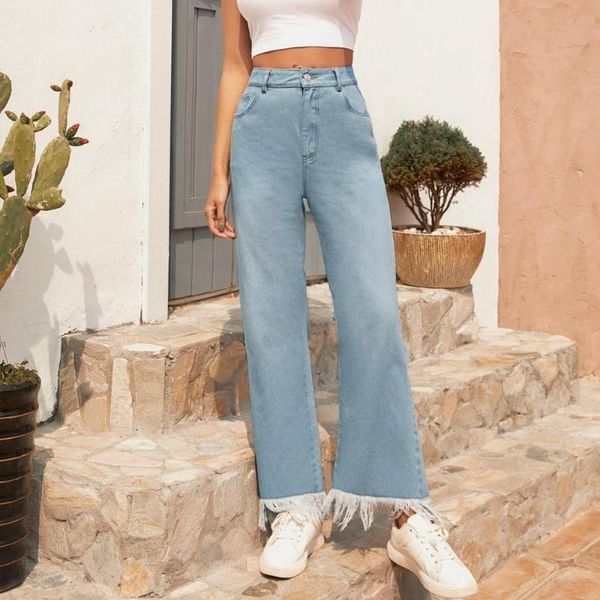 jeans pants leisure loose high waist vintage wide leg women jean korean style all-match simple fulllength women's, Blue
jeans pants leisure loose high waist vintage wide leg women jean korean style all-match simple fulllength women's, Blue