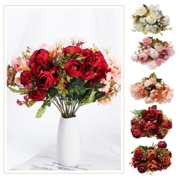 decorative flowers & wreaths rose artificial hydrangea hybrid bouquet silk fake flower autumn decoration diy home garden weddin
decorative flowers & wreaths rose artificial hydrangea hybrid bouquet silk fake flower autumn decoration diy home garden weddin