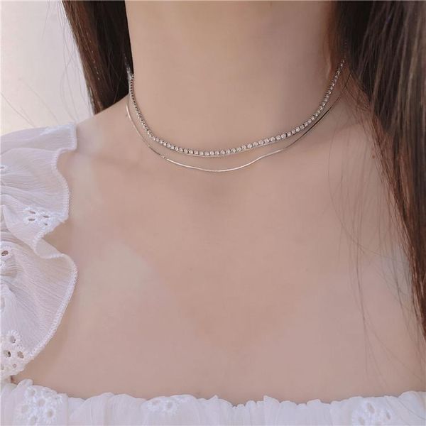 chains korean shiny claw chain crystal for women necklace bracelet dual purpose double summer necklaces female jewelry, Silver
chains korean shiny claw chain crystal for women necklace bracelet dual purpose double summer necklaces female jewelry, Silver
