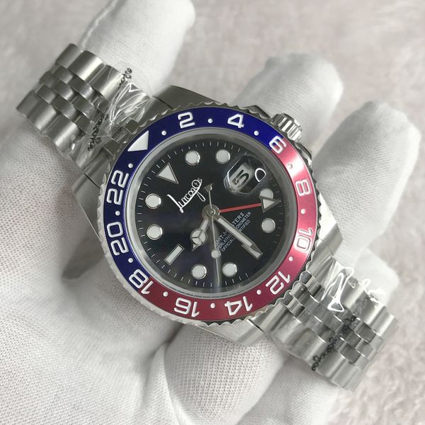 wholesale luxury wristwatch automatic movement red blue sapphire galss silver stainless steel watch 126600 gmt ii mens watch, Slivery;brown
wholesale luxury wristwatch automatic movement red blue sapphire galss silver stainless steel watch 126600 gmt ii mens watch, Slivery;brown