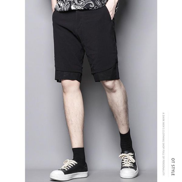 men's shorts summer pure color contracted slim body splicing design fashion large size sports casual all-match, White;black
men's shorts summer pure color contracted slim body splicing design fashion large size sports casual all-match, White;black