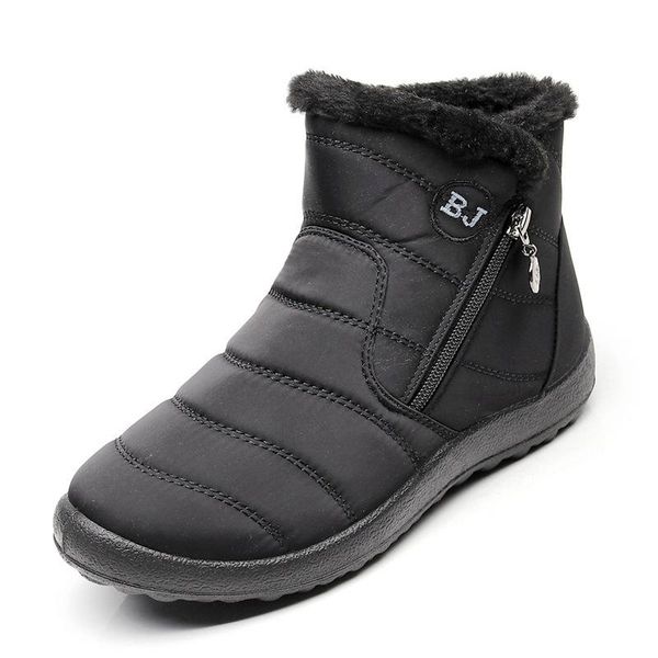 boots 2021 style for autumn and winter snow women's thick plush waterproof cotton side zipper large size, Black
boots 2021 style for autumn and winter snow women's thick plush waterproof cotton side zipper large size, Black