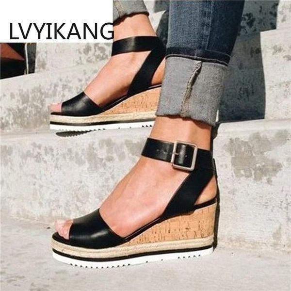 dress shoes retro womens fashion open toe ankle platform wedges ladies roman sandals buty damskie mujer 2021, Black
dress shoes retro womens fashion open toe ankle platform wedges ladies roman sandals buty damskie mujer 2021, Black