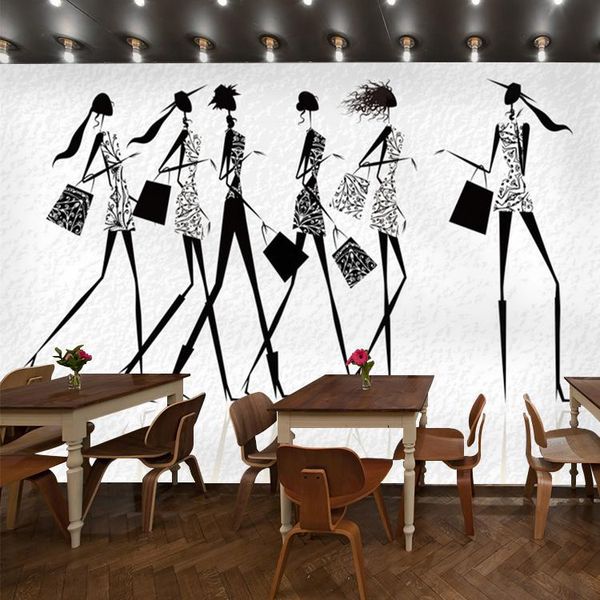 wallpapers art wallpaper 3d fashion salon clothing store women black and white mural background
wallpapers art wallpaper 3d fashion salon clothing store women black and white mural background