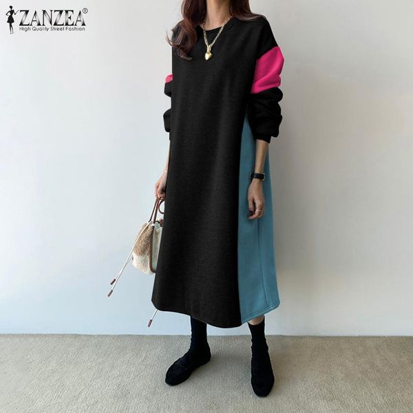 casual dresses womens korean patchwork color robe femme fashion sweatshirt dress female o neck vestido spring autumn midi oversize, Black;gray
casual dresses womens korean patchwork color robe femme fashion sweatshirt dress female o neck vestido spring autumn midi oversize, Black;gray