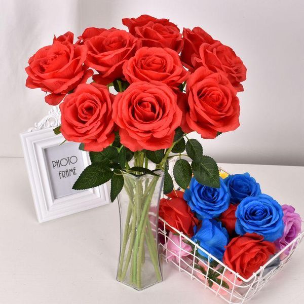 decorative flowers & wreaths single artificial rose flower wedding red valentine's day home decoration arrangement ornaments
decorative flowers & wreaths single artificial rose flower wedding red valentine's day home decoration arrangement ornaments