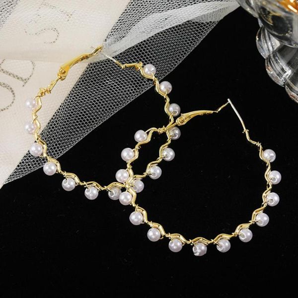 hoop & huggie 2021 vintage japan korean earrings for women handmade sweet simulated pearl circle jewelry pendientes gifts, Golden;silver
hoop & huggie 2021 vintage japan korean earrings for women handmade sweet simulated pearl circle jewelry pendientes gifts, Golden;silver