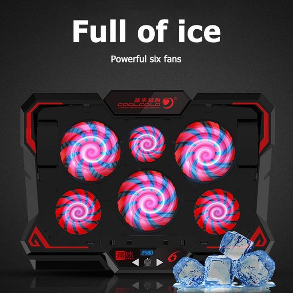 lapcooler portable adjustable cooling pad stand with 6 quiet fans for 13-17 inch notebook pc computer accessories pads
lapcooler portable adjustable cooling pad stand with 6 quiet fans for 13-17 inch notebook pc computer accessories pads