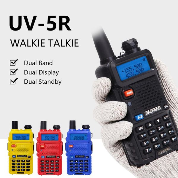 walkie talkie baofeng uv-5r 5w high power portable cb radio uv 5r dual band vhf/uhf fm transceiver two way
walkie talkie baofeng uv-5r 5w high power portable cb radio uv 5r dual band vhf/uhf fm transceiver two way