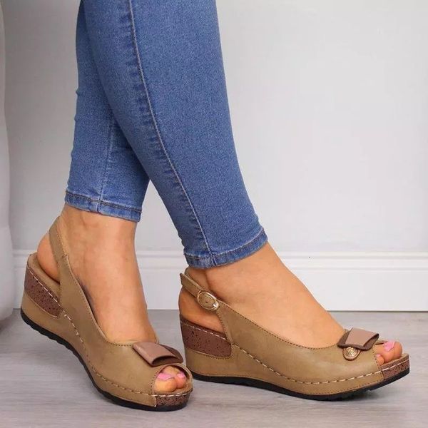 sandals retro shoes women fashion open toe ankle platform ladies roman buty damskie wedges shoe mujer zapatos de ctds, Black
sandals retro shoes women fashion open toe ankle platform ladies roman buty damskie wedges shoe mujer zapatos de ctds, Black