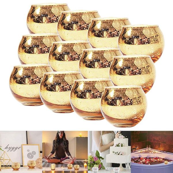 12pcs/set gold glass candle nordic candlestick cup aroma crushed smd66 holders
12pcs/set gold glass candle nordic candlestick cup aroma crushed smd66 holders