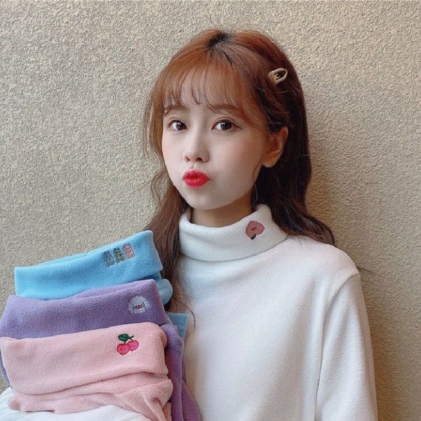 2021 new simple japanese solid color half collar long sleeve t-shirt for women 15f7, White
2021 new simple japanese solid color half collar long sleeve t-shirt for women 15f7, White