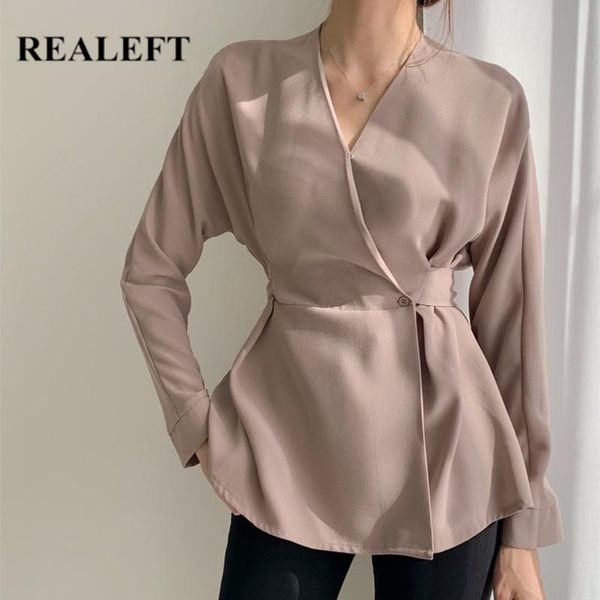 women's blouses & shirts realeft 2021 spring elegant v-neck blouse button casual loose female lace up chic workwear bow, White
women's blouses & shirts realeft 2021 spring elegant v-neck blouse button casual loose female lace up chic workwear bow, White