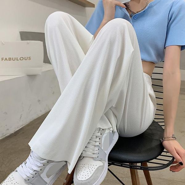 women's pants & capris summer ice silk loose wide-leg spring autumn wear casual straight leggings clothes, Black;white
women's pants & capris summer ice silk loose wide-leg spring autumn wear casual straight leggings clothes, Black;white