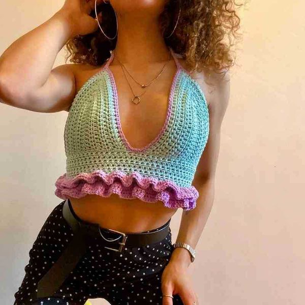 women's tanks & camis boho knit vest ole v neck color block halter neck cropped shirt v7ki w456, White
women's tanks & camis boho knit vest ole v neck color block halter neck cropped shirt v7ki w456, White