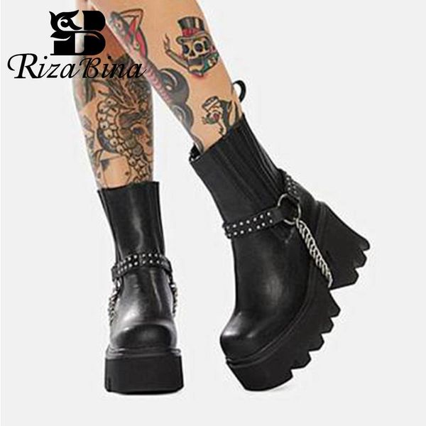 boots rizabina women ankle real leather thick bottom winter shoes fashion short ladies footwear size 34-41, Black
boots rizabina women ankle real leather thick bottom winter shoes fashion short ladies footwear size 34-41, Black