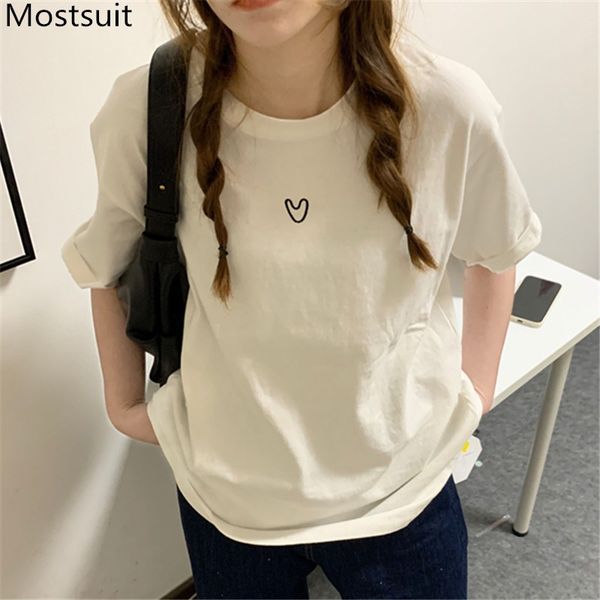 heart printed women t shirt spring summer short sleeve o-neck casual loose tees korean fashion female t-shirts 210514, White
heart printed women t shirt spring summer short sleeve o-neck casual loose tees korean fashion female t-shirts 210514, White