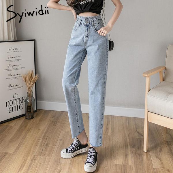 women's jeans syiwidii for woman high waist harem mom 2021 fashion plus size casual cotton tassel female denim pants sky blue
women's jeans syiwidii for woman high waist harem mom 2021 fashion plus size casual cotton tassel female denim pants sky blue