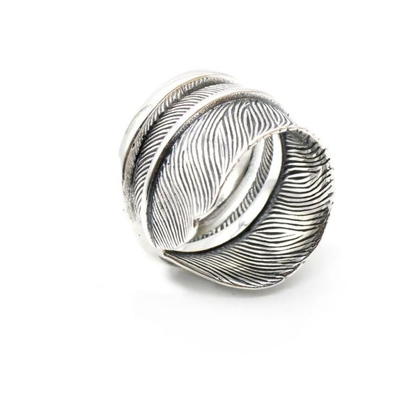 cluster rings vintage feather men women ring 925 solid sterling silver adjustable punk finger for lover antique jewelry, Golden;silver
cluster rings vintage feather men women ring 925 solid sterling silver adjustable punk finger for lover antique jewelry, Golden;silver