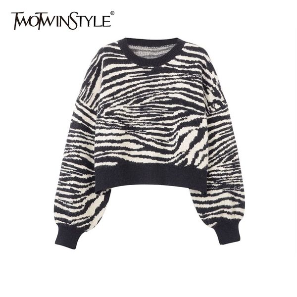 zebra casual short knitted for women o neck long sleeve high street chic sweater female autumn fashion 210524, White;black
zebra casual short knitted for women o neck long sleeve high street chic sweater female autumn fashion 210524, White;black