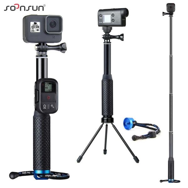 selfie monopods soonsun aluminum extendable diving monopod pole stick with 1/4'' tripod mount adapter + remote clip for hero 9/8/7
selfie monopods soonsun aluminum extendable diving monopod pole stick with 1/4'' tripod mount adapter + remote clip for hero 9/8/7