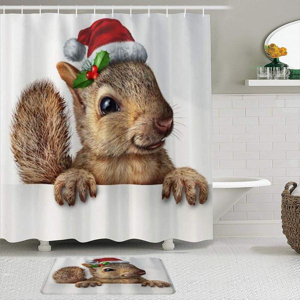 fabric shower curtain and mats set,christmas squirrel cute animal furry,waterproof bath curtains with 12 hooks,non slip rugs
fabric shower curtain and mats set,christmas squirrel cute animal furry,waterproof bath curtains with 12 hooks,non slip rugs