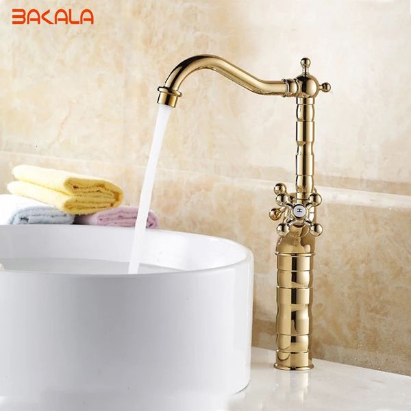 bathroom sink faucets modern gold brass basin style vanity mixer tap deck mounted gz-7307k 2dcl 
bathroom sink faucets modern gold brass basin style vanity mixer tap deck mounted gz-7307k 2dcl