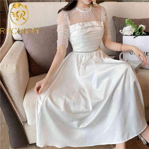 runway summer dress woman milk white high waist mesh patchwork pile up sleeve elegant party es female 210506, Black;gray
runway summer dress woman milk white high waist mesh patchwork pile up sleeve elegant party es female 210506, Black;gray