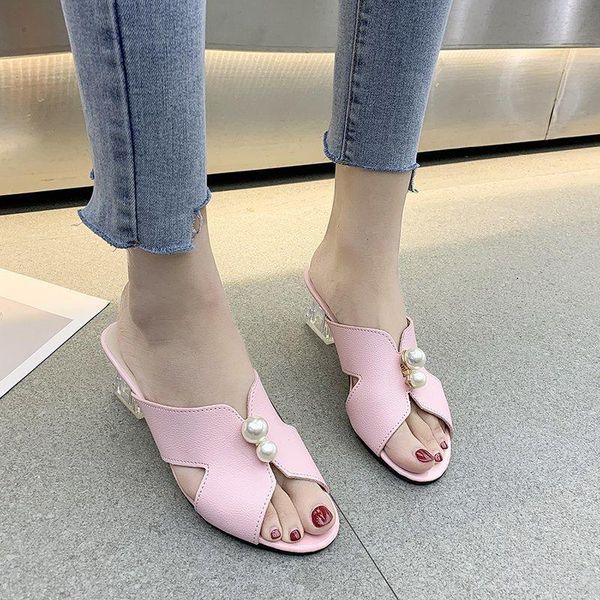 slippers 2021 summer fashion female outside a word pearl fish mouth thick with cool wearing high-heeled, Black
slippers 2021 summer fashion female outside a word pearl fish mouth thick with cool wearing high-heeled, Black