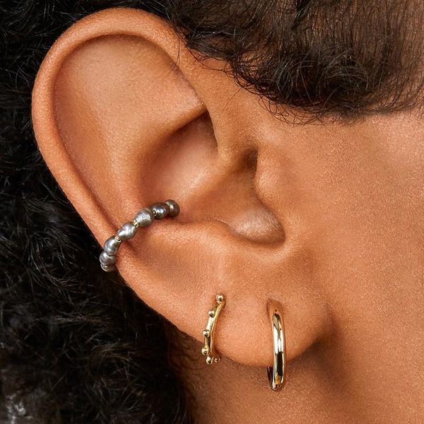 hoop & huggie 1 piece minimalist faux pearl ear cuff earrings white no piercing need bohemia stackable c shaped clip, Golden;silver
hoop & huggie 1 piece minimalist faux pearl ear cuff earrings white no piercing need bohemia stackable c shaped clip, Golden;silver