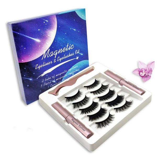 false eyelashes 2 magnetic liquid eyeliner+5 eyelash easy to wear sets makeup tool kit cosmetics lashes thick and long
false eyelashes 2 magnetic liquid eyeliner+5 eyelash easy to wear sets makeup tool kit cosmetics lashes thick and long