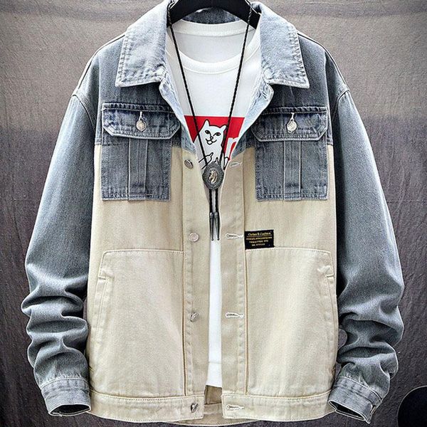 men's jackets fall jacket loose large size trend color matching denim japanese casual, Black;brown
men's jackets fall jacket loose large size trend color matching denim japanese casual, Black;brown