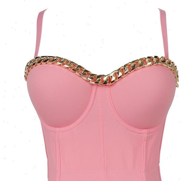 fashion gold plated chain corset womens cami nightclub crop to wear out bra push up bustier female, White
fashion gold plated chain corset womens cami nightclub crop to wear out bra push up bustier female, White