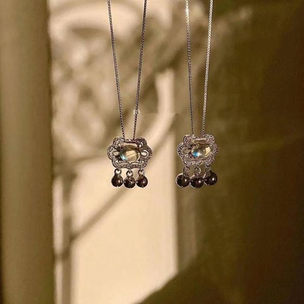1pc moonstone health protect necklace beads tassel pretty for women girls gifts pendant necklaces, Silver
1pc moonstone health protect necklace beads tassel pretty for women girls gifts pendant necklaces, Silver