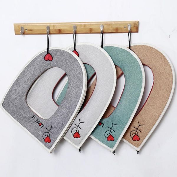 toilet seat covers 1 piece of non-fading bathroom cushion linen blend quilt cover, soft and warm, washable cover accessories
toilet seat covers 1 piece of non-fading bathroom cushion linen blend quilt cover, soft and warm, washable cover accessories