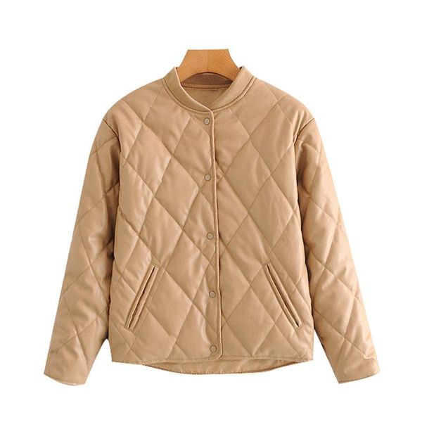 women's jackets jacket 2021 fashion faux leather loose padded coat vintage long sleeve pockets female outerwear chic, Black;brown
women's jackets jacket 2021 fashion faux leather loose padded coat vintage long sleeve pockets female outerwear chic, Black;brown