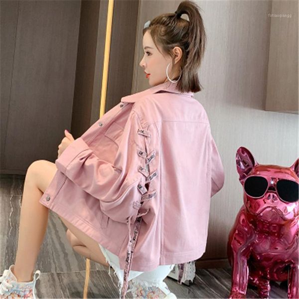 women's jackets fashion korean letter lace-up jean jacket short casual sweet pink yellow long batwing sleeve denim coat leisure, Black;brown
women's jackets fashion korean letter lace-up jean jacket short casual sweet pink yellow long batwing sleeve denim coat leisure, Black;brown