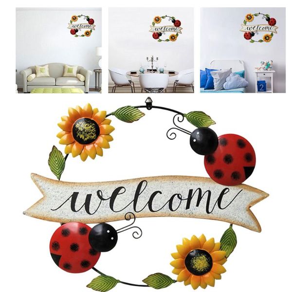 decorative flowers & wreaths welcome wreath sign retro iron hanging round sunflower beetle wall art vertical home office garden yard decorat
decorative flowers & wreaths welcome wreath sign retro iron hanging round sunflower beetle wall art vertical home office garden yard decorat