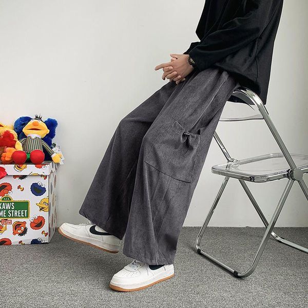 men's jeans harajuku cargo pants trousers 2021 korean fashion autumn japanese trend bf style loose casual straight wide-leg, Blue
men's jeans harajuku cargo pants trousers 2021 korean fashion autumn japanese trend bf style loose casual straight wide-leg, Blue