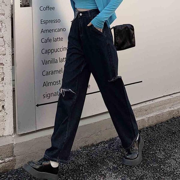 women's jeans autumn vintage gothic irregular personality black hole denim korean style washed loose high waist fold wide leg pant, Blue
women's jeans autumn vintage gothic irregular personality black hole denim korean style washed loose high waist fold wide leg pant, Blue