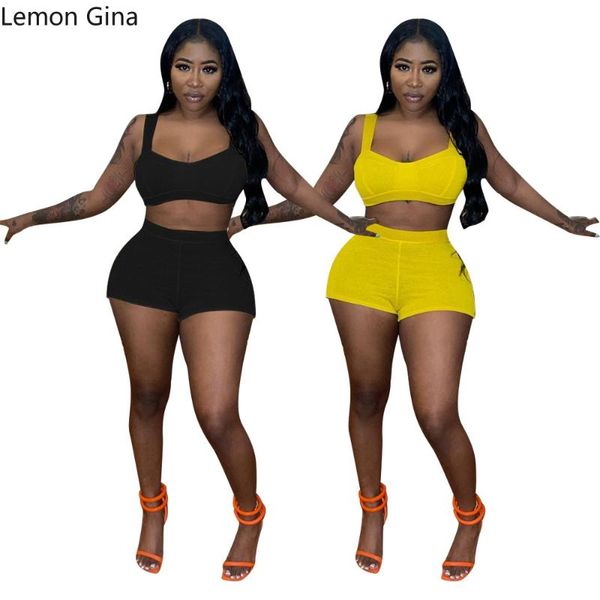 women's tracksuits lemon gina summer 2021 vest and shorts 2 piece set in solid color, Gray
women's tracksuits lemon gina summer 2021 vest and shorts 2 piece set in solid color, Gray
