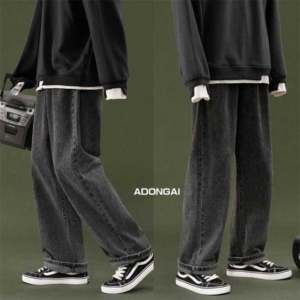 jeans male spring loose punk streetwea trend black straight jeans women students korean wide-leg men's trousers spring autumn 211011, Blue
jeans male spring loose punk streetwea trend black straight jeans women students korean wide-leg men's trousers spring autumn 211011, Blue