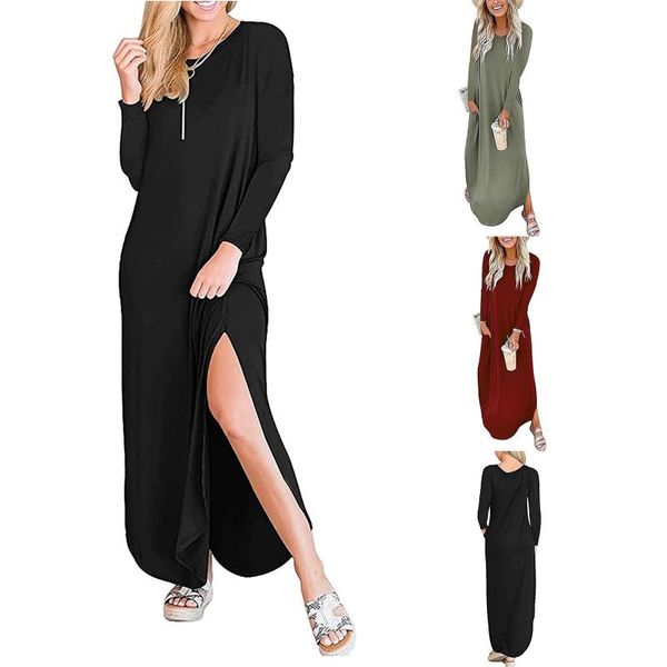 casual dresses fashion autumn pockets long dress streetwear women loose o-neck sleeve solid party female bohemian beach, Black;gray
casual dresses fashion autumn pockets long dress streetwear women loose o-neck sleeve solid party female bohemian beach, Black;gray