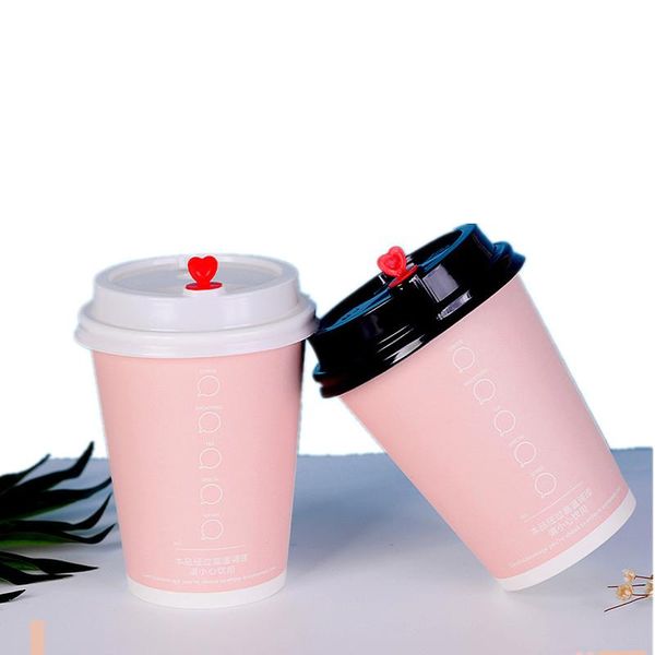 disposable cups & straws 50pcs 500ml coffee cup cold and drink takeaway packaging party favor pink thick paper with lids
disposable cups & straws 50pcs 500ml coffee cup cold and drink takeaway packaging party favor pink thick paper with lids