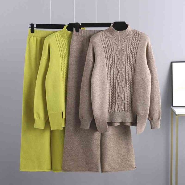 women's two piece pants winter oversized drop sleeve cashmere knit thick loose turtleneck sweater tracksuits wide leg pants suit women, White
women's two piece pants winter oversized drop sleeve cashmere knit thick loose turtleneck sweater tracksuits wide leg pants suit women, White