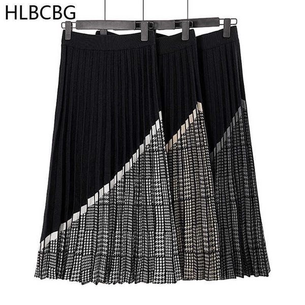 skirts luxury houndstooth long knit women pleated autumn winter thick warm a line chic knitted sweater femme i5zg, Black
skirts luxury houndstooth long knit women pleated autumn winter thick warm a line chic knitted sweater femme i5zg, Black